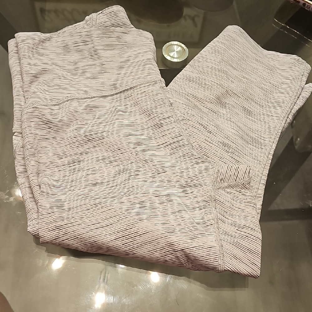 lululemon athletica Gray Capris Come To Your Knees..